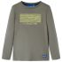 Tricou pentru copii cu mâneci lungi, kaki, 92 GartenMobel Dekor