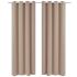 Draperii opace cu inele metalice, 2 buc., crem, 135 x 245 cm GartenMobel Dekor