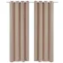 Draperii opace cu inele metalice, 2 buc., crem, 135 x 245 cm GartenMobel Dekor