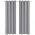 Draperii opace cu inele metalice, 2 buc., gri, 135 x 245 cm GartenMobel Dekor