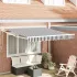 Copertină retractabilă automată, crem, 3x2,5 m GartenMobel Dekor