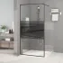 Paravan de duș walk-in negru 80x195 cm sticlă ESG transparentă GartenMobel Dekor