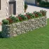 Strat înălțat gabion, 600x100x50 cm, fier galvanizat GartenMobel Dekor