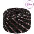 Frânghie de barcă, negru, 2 mm, 25 m, polipropilenă GartenMobel Dekor