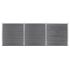 Set de panouri de gard, negru, 526 x 186 cm, WPC GartenMobel Dekor