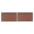 Gard de grădină, maro, 353 x 106 cm, WPC GartenMobel Dekor