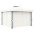 Pavilion cu perdea, alb crem, 3 x 3 m, aluminiu GartenMobel Dekor