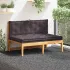 Pernă podea canapea din paleți antracit 120 x 40 x 7 cm bumbac GartenMobel Dekor