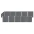 Set panouri gard, 10 pătrate + 1 oblic, maro, 1830x186 cm, WPC GartenMobel Dekor