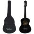 Chitară clasică pentru începători, cu husă, negru, 4/4 39" GartenMobel Dekor