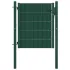 Poartă de gard din PVC și oțel, verde, 100x100 cm GartenMobel Dekor