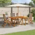 Set mobilier de grădină, 5 piese, lemn masiv acacia/textilenă GartenMobel Dekor
