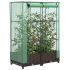 Strat înălțat cu husă de seră, aspect ratan, 120x40x123 cm GartenMobel Dekor