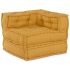 Unitatea de sofa modulară galben 70x70x54 țesătură GartenMobel Dekor