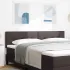 Tăblie cap cu headboard Manual Maro închis 90 cm țesătură GartenMobel Dekor