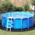 Folie pentru Bază de Piscină Negru Ø 244 cm Țesătură Nețesută GartenMobel Dekor