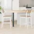 Scaune de dining 2 pcs natural 48 x 49 x 95 cm GartenMobel Dekor