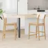 Scaune de dining 2 pcs natural 48 x 49 x 95 cm GartenMobel Dekor