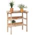 Masă de plante cu raft, 78x38x82,5 cm, lemn masiv de brad GartenMobel Dekor