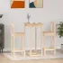 Set mobilier de bar, 3 piese, alb, lemn masiv de pin GartenMobel Dekor