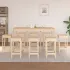 Set mobilier de bar, 9 piese, alb, lemn masiv de pin GartenMobel Dekor