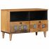 Cabinet TV cu raft castan 70 x 33,5 x 46 cm Lemn de mango solid GartenMobel Dekor