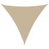 Parasolar din țesătură oxford, triunghiular, 5 x 5 x 5 m, bej  GartenMobel Dekor