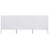 Paravan anti-vânt cu 9 panouri, alb nisipiu 1200x80 cm, textil GartenMobel Dekor