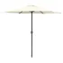 Umbrelă de soare cu stâlp aluminiu, negru, 270 x 246 cm GartenMobel Dekor