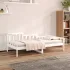 Pat de zi fără saltea, alb, 90x200 cm, lemn masiv pin GartenMobel Dekor