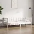 Pat de zi fără saltea, alb, 90x200 cm, lemn masiv pin GartenMobel Dekor