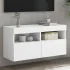 Comodă TV de perete cu LED, 2 buc, gri sonoma, 80x30x40 cm GartenMobel Dekor