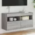 Comodă TV de perete cu LED, 2 buc, gri sonoma, 80x30x40 cm GartenMobel Dekor