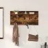 Răcător de paltoane montat pe perete cu raft Stejar fumuriu GartenMobel Dekor