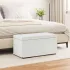 Taburet Alb 81 x 41 x 40 cm Piele ecologică și lemn stratificat GartenMobel Dekor