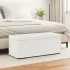 Taburet Alb 81 x 41 x 40 cm Piele ecologică și lemn stratificat GartenMobel Dekor