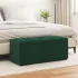 Taburet Verde închis Catifea și lemn stratificat GartenMobel Dekor