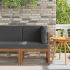 Sofa Colțar pentru Exterior Lemn Solid de Acacia natural GartenMobel Dekor