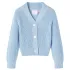 Cardigan pentru copii tricotat, albastru, 116 GartenMobel Dekor