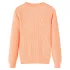 Pulover pentru copii tricotat, portocaliu strălucitor, 140 GartenMobel Dekor