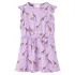 Rochie de copii, mâneci cu volane șnur talie, lila 116 GartenMobel Dekor