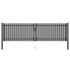 Poartă de gard de grădină, oțel, 400x75 cm, antracit GartenMobel Dekor