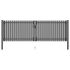 Poartă de gard de grădină, oțel, 400x75 cm, antracit GartenMobel Dekor