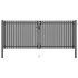Poartă de gard de grădină, oțel, 400x75 cm, antracit GartenMobel Dekor