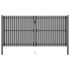 Poartă de gard de grădină, oțel, 400x75 cm, antracit GartenMobel Dekor