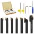 Set unelte de strunjire indexabile, 12 piese, 12 x 12 mm, 80 mm GartenMobel Dekor