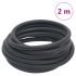 Furtun de aer hibrid, negru, 0,6", 50 m, cauciuc și PVC GartenMobel Dekor