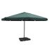 Umbrelă de soare de grădină din aluminiu, bază portabilă, verde GartenMobel Dekor