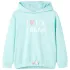 Hanorac cu glugă pentru copii, turcoaz deschis, 128 GartenMobel Dekor