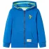 Hanorac cu glugă pentru copii, cu fermoar, albastru, 104 GartenMobel Dekor